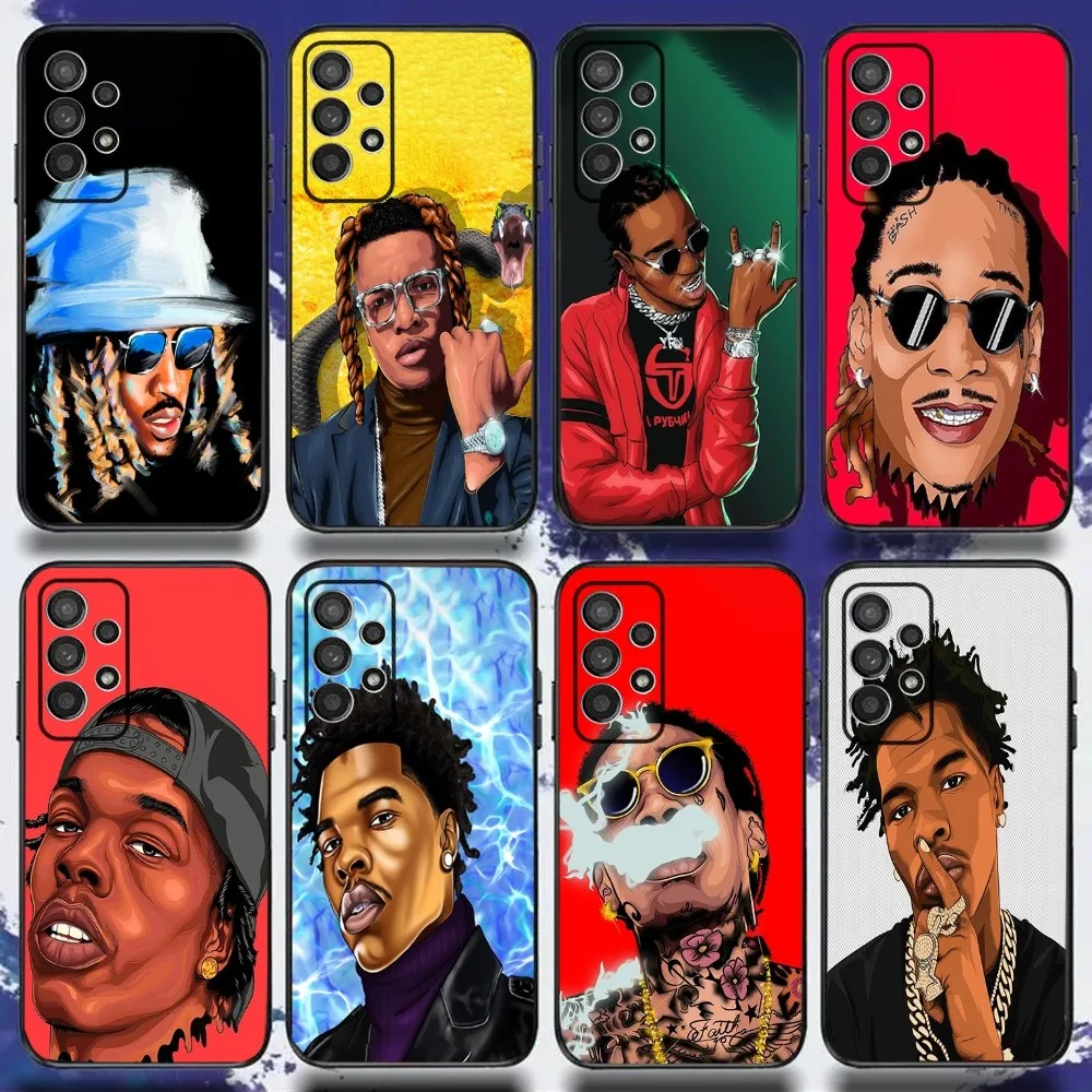 L-Lil Baby Rapper Phone Case For Samsung S24,S21,S22,S23,S30,Ultra,S20,Plus,Fe,Lite,Note,10,9,5G Black Soft Cover