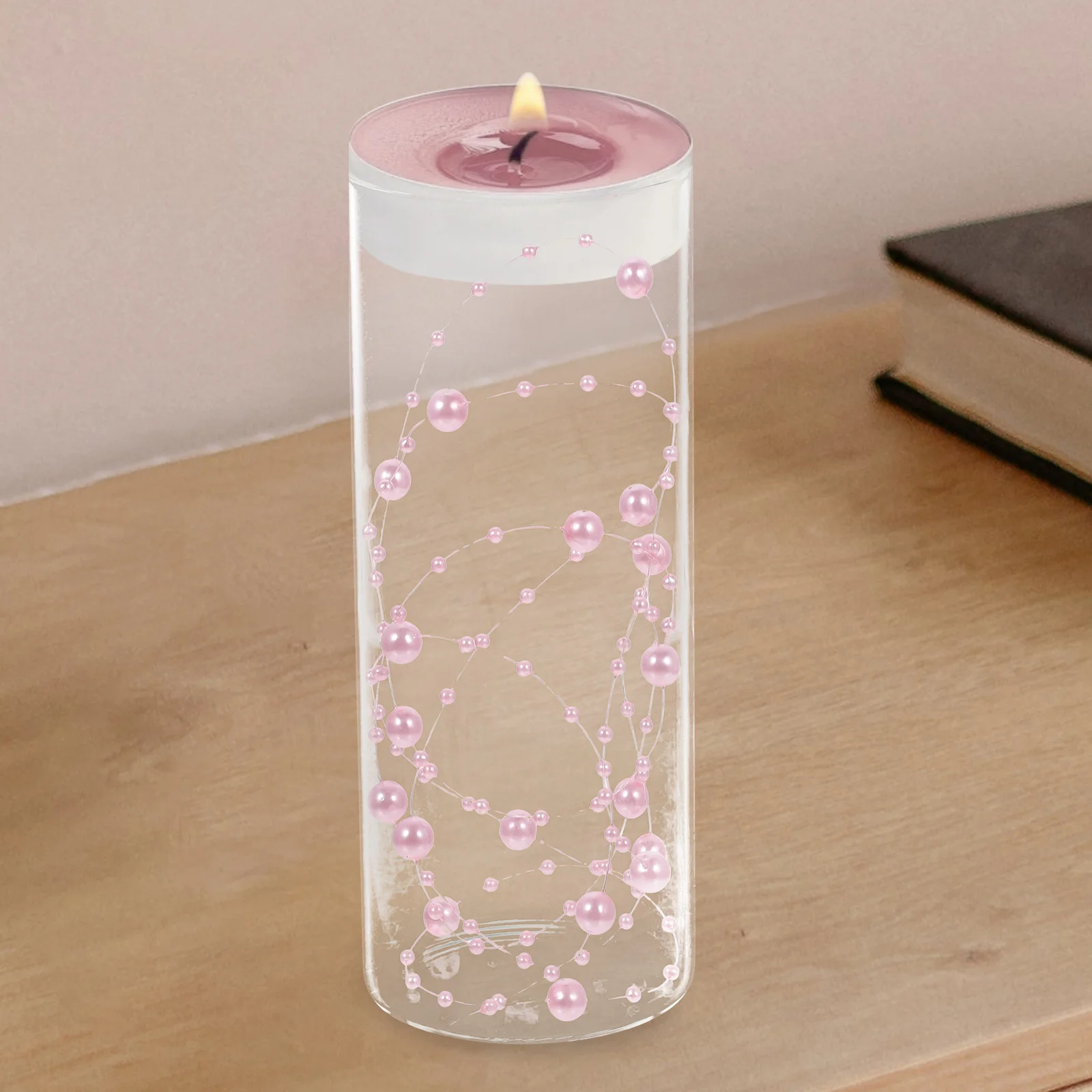 

1 Roll Artificial Pearl String Beaded Bouquet Crafts Vase Filler Floating Decoration DIY Pearl Garland DIY Beading Chain