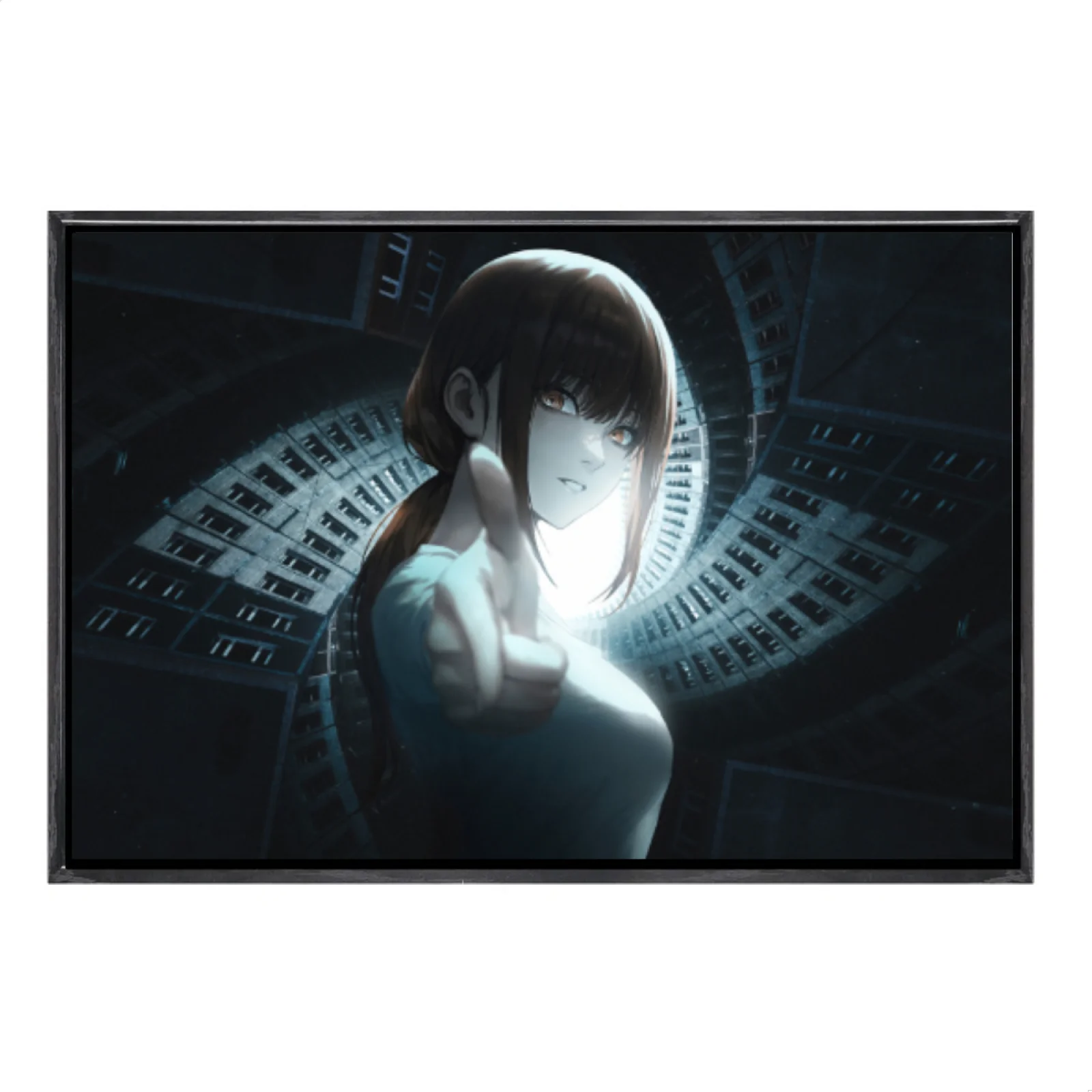 

Japanese Manga Multi-Size Canvas Poster Double Framed Wall Art, Chainsaw Man Home Decor for Living Room Bedroom