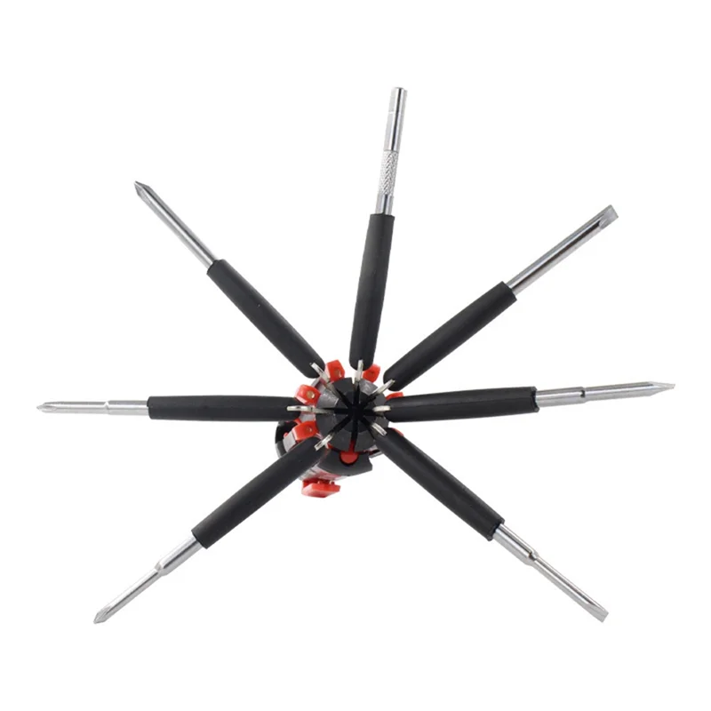 Multifunction 8 in 1 Screwdriver Repair Screwdriver with Light Portable Household Screwdriver