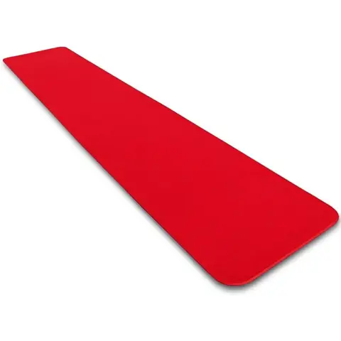 House, Home and More Red Carpet Aisle Runner - 3 Ft x 10 Ft - Real Carpet, Bound Edges, Low Pile Height, Stain Resistant, Event