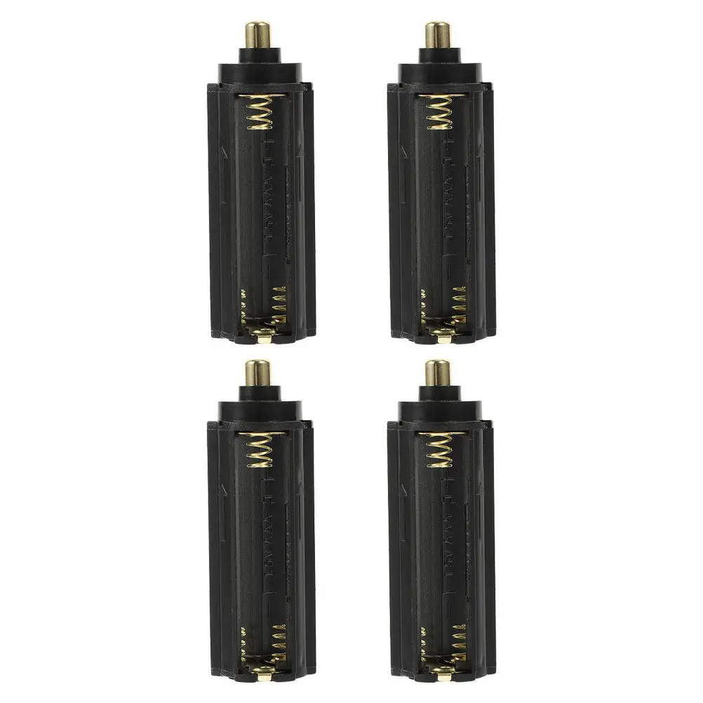 4Pcs DIY Battery Storage Cases Reliable Holder for 3 Aaa Batteries Flashlight Accessories Compact Organizer Battery Case