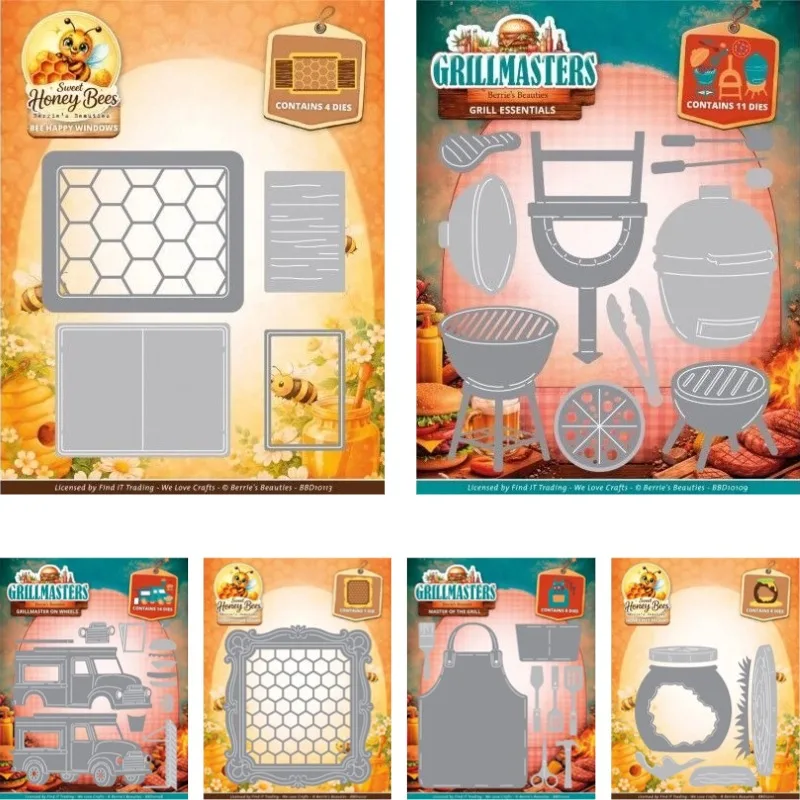 Movable Barbecue Master Cutting Dies Scrapbook Diary Decoration Stencil Embossing Template DIY Greeting Card Handmade 2026 new