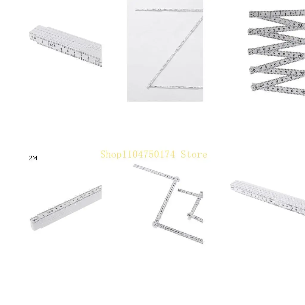 Folding Ruler Measuring for w/ 10 Locking Joints Woodworking Tool for Line Top Sale