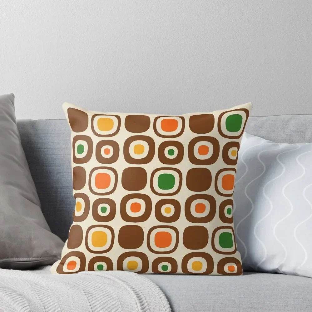 

Retro Mid Century Modern Garden Path Pattern 208 Throw Pillow Decorative Sofa Cushions christmas ornaments 2025 pillow