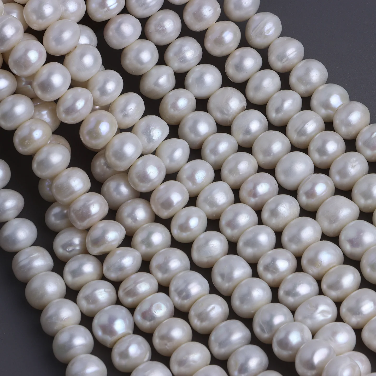 

11-13mm Large Steamed Bread Natural Freshwater Pearls Slightly Flawed Old Large Flat Beads DIY Jewelry Accessories Materials