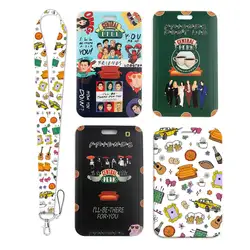 Friends TV SHOW Credential Holder Keychains Neck Strap Lanyards for Key ID Card Gym USB Badge Holder Keyring Accessories Gifts