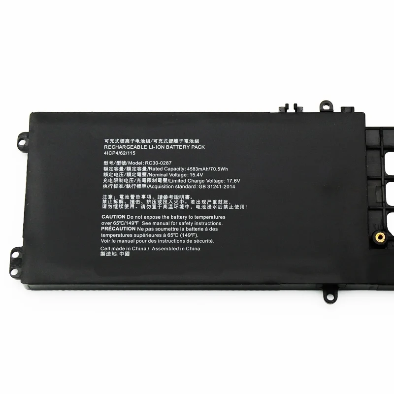 RC30-0287 Laptop Battery For Razer Blade Pro 17 2019/2020 RZ09-0287 RZ09-0329 RZ09-0314 RZ09-0406 15.4V 4583mAh