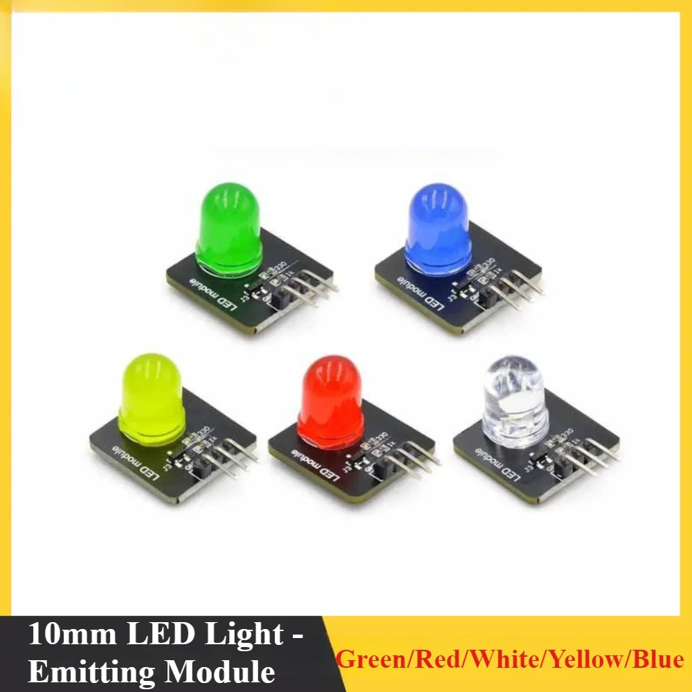 

10mm LED Electronic Brick with Resistor for Arduino Raspberry Pi STEM
