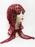 Dernière haute qualité femmes musulmanes chapeau de prière dentelle dubaï Turban casquette prêt à porter chapeau prière Islam arabie saoudite dentelle Hijab 3