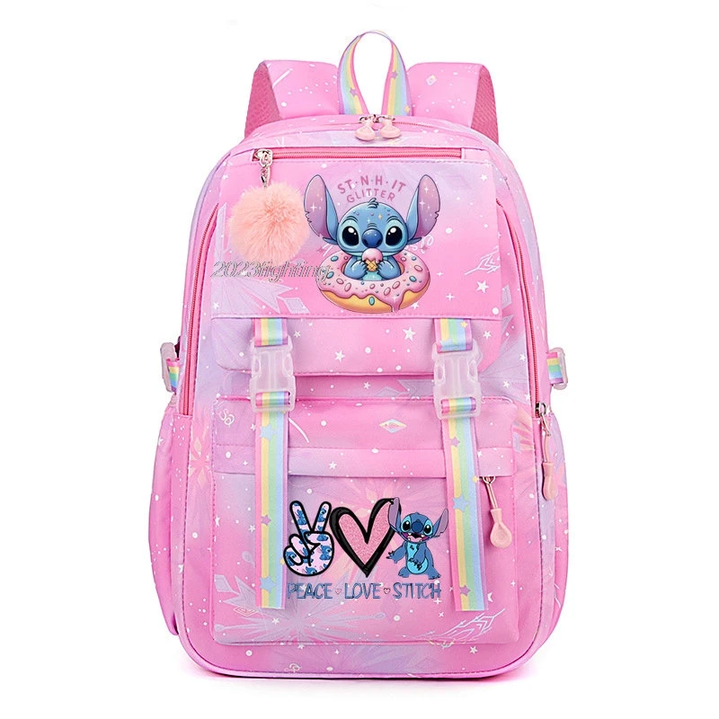 

Lilo&Stitch Backpacks Printed Lightweight Teenger Girl Boy Schoolbag Kawaii Student Children Schoolbag Laptop Bookbag Travel Bag