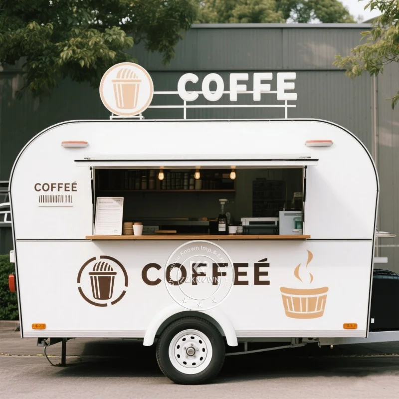 

Pizza Food Trailer With Wood-Fired Style Gas Heated Oven Commercial Mobile Kitchen For Street Food Catering Business