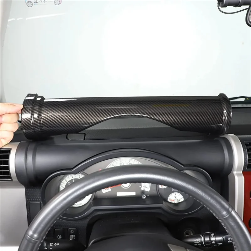 Classic Center Console Dashboard Cover Frame Trim for Toyota FJ Cruiser 2007-2021 Accessories, ABS Carbon Fiber