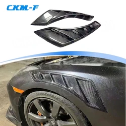 for Nissan GTR R35 350Z 370Z Z33 Z34 2008-2017 Car Front Fender Air Vent Trim Spoiler Canards Side Fender Body Kits Accessories