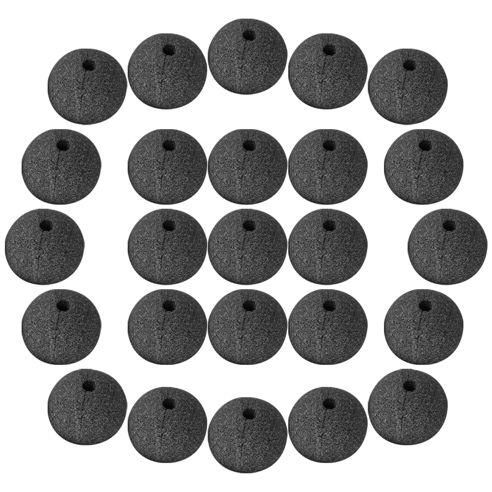 25 Pcs Party Sponge Nose Cosplay Accessories Portable Clown Props Black Costume