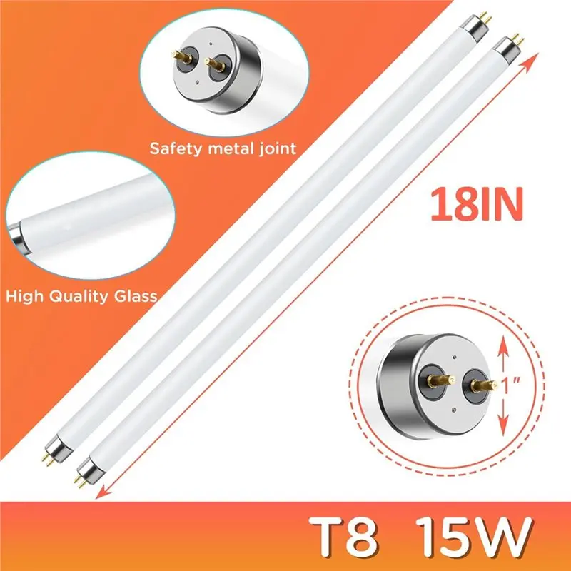 YANA50I T8 UVB Reptile Light 15W 10.0,UVA UVB Light Bulb 2 Pack UVB Lamp Tube For Bearded Dragon For Reptiles view 3