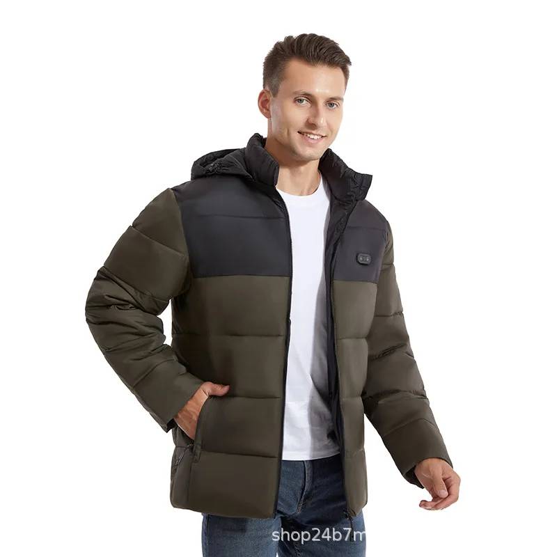 2New Hooded Double control15distretto riscaldamento abbigliamento uomo e donna stile riscaldamento abbigliamento riscaldamento grafene Jack a maniche lunghe