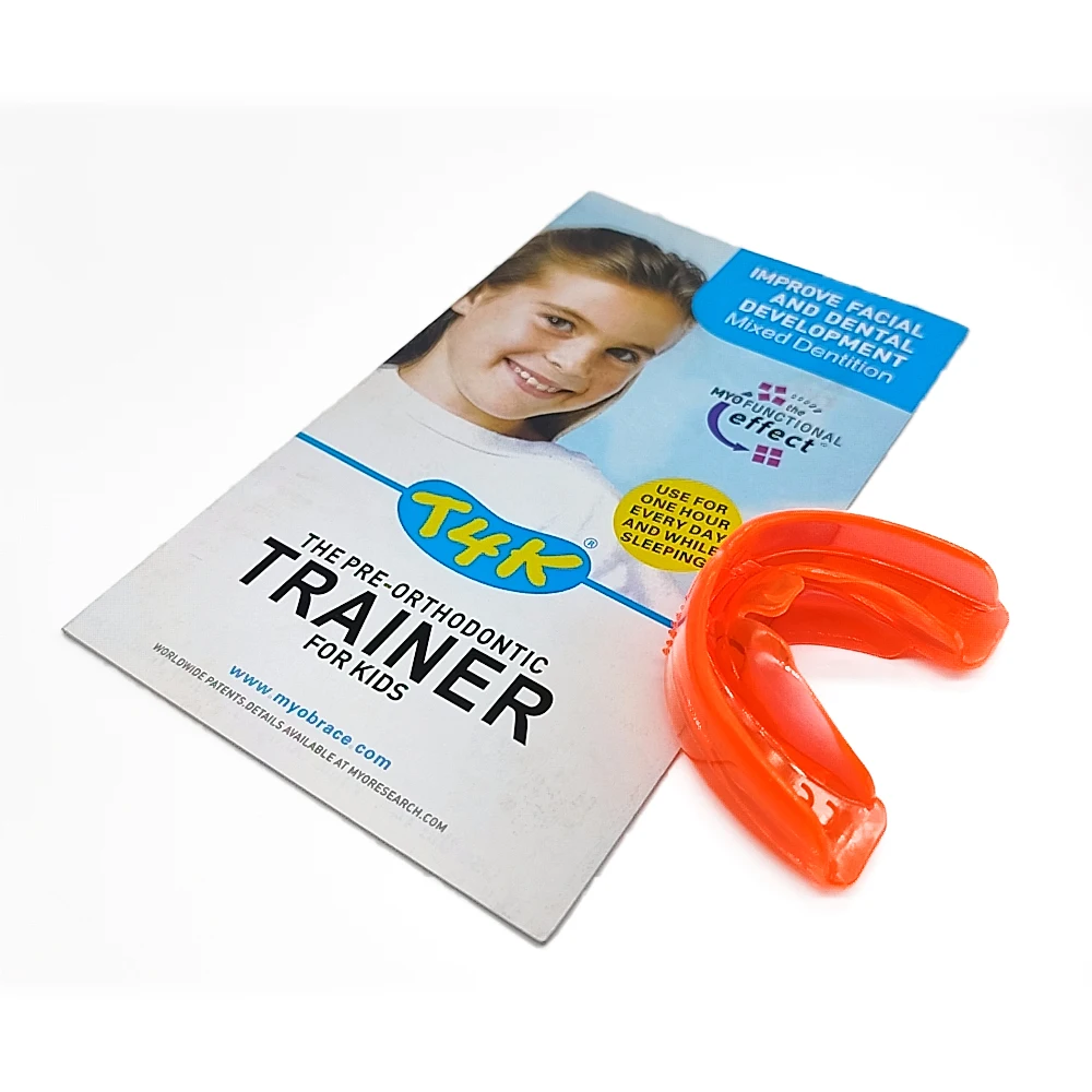 Myobrace Orthodontic Teeth Trainer Appliance T4K Kids Orteza ortodontyczna T4K w wieku 6-8 lat MRC T4K Urządzenie do treningu zębów wewnątrzustnych