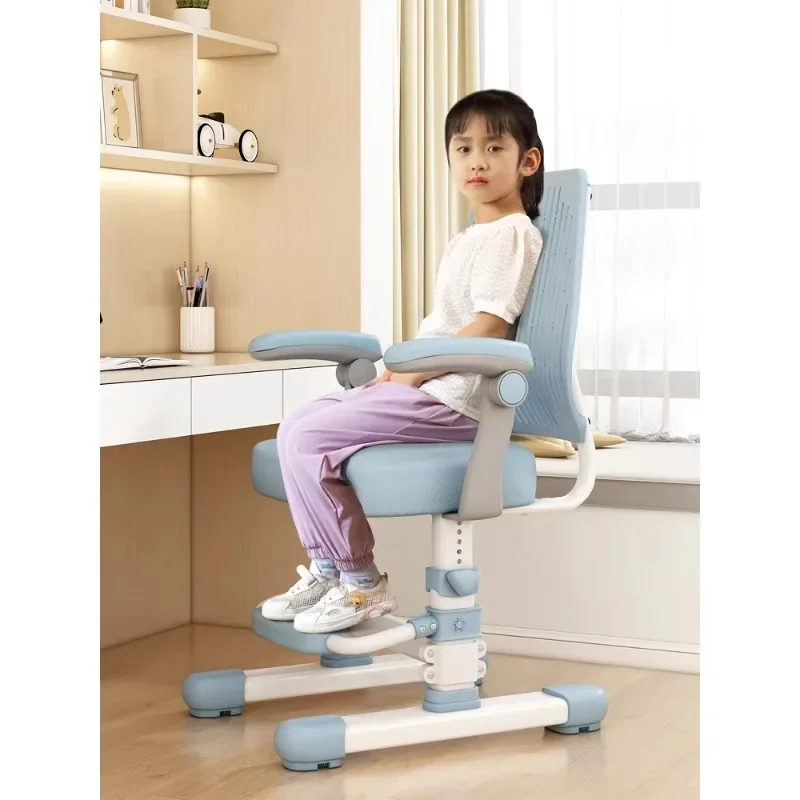 Children's learning chair Adjustable lifting Junior high school students sedentary learning seat Household writing chair