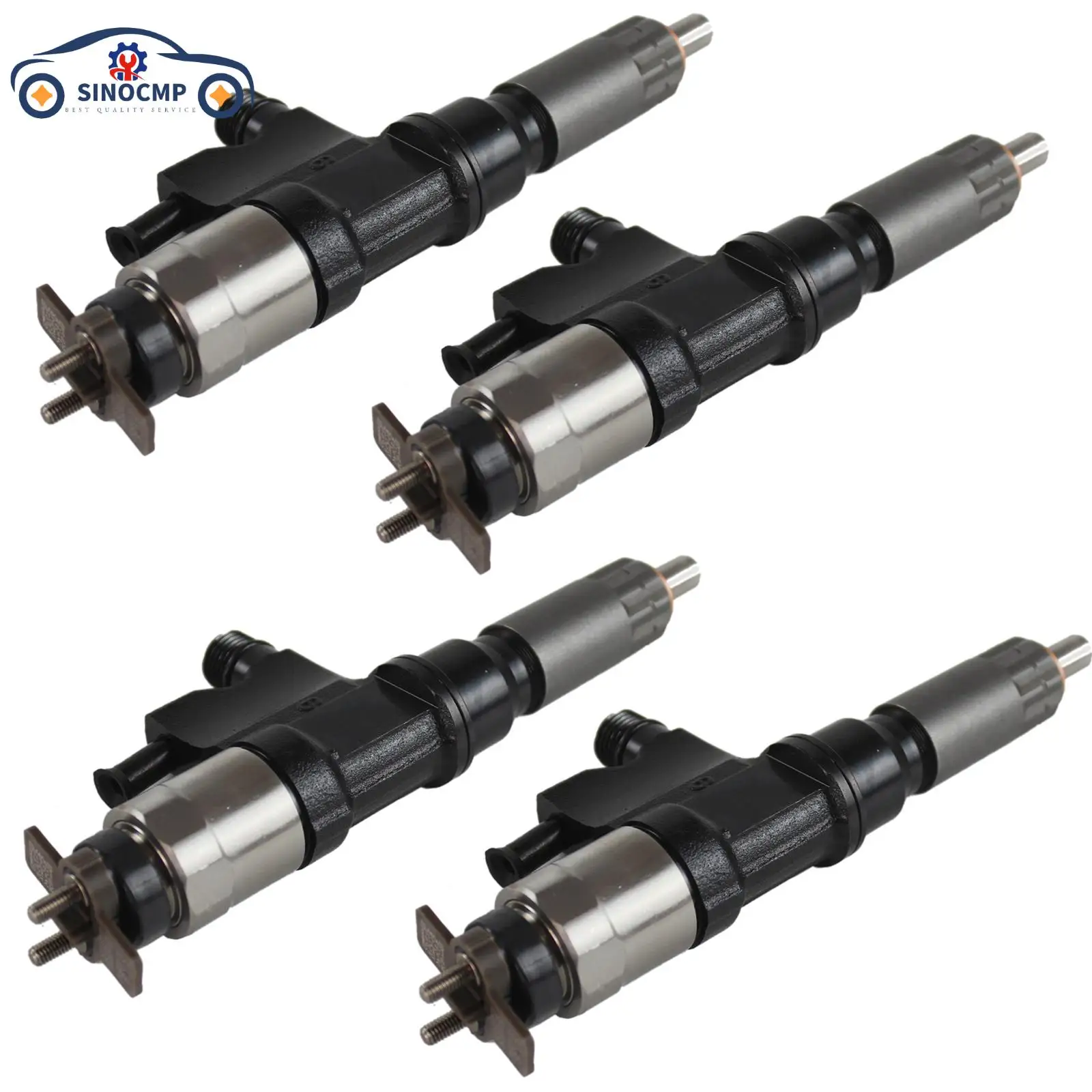 

095000-5471 8-98151837-0 086547479165 SINOCMP 4PCS 4HK1 5.2L Fuel Injectors For 2001-07 Isuzu NPR NPR-HD Diesel Engine Parts