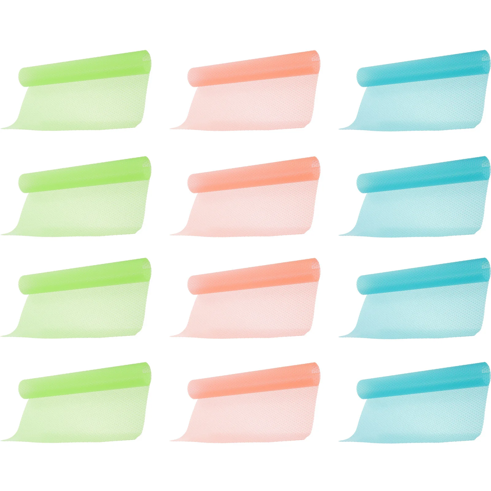

12pcs Silicone Mat For Kitchen Cabinets Waterproof Oil-Proof Drawer Liner Non-Slip Shelf Mat Refrigerator Cupboard Desktop