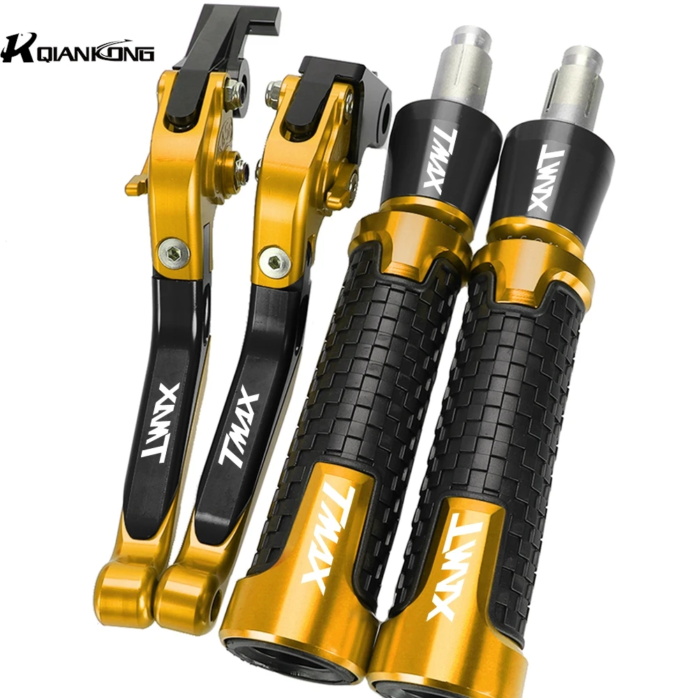 

TMAX 500 530 FOR YAMAHA TMAX500 T-MAX530 2001-2007 2006 2005 2004 Adjustable Brake Clutch Levers 22MM Hand Grips Handlebar Ends