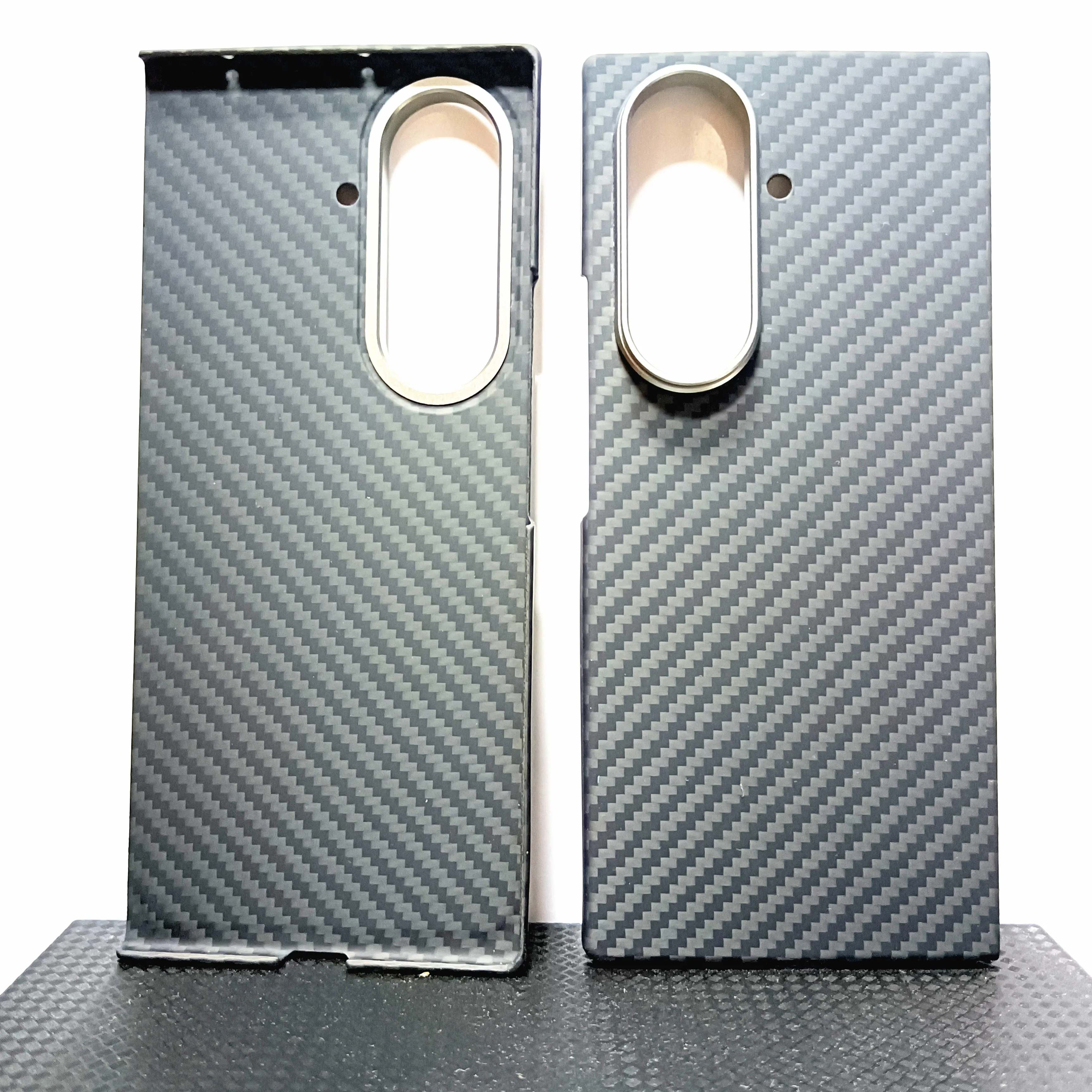 Genuine Aramid Carbon Fiber Slim Case For Samsung Galaxy Z Fold 7 Fold7 Matte Metal Camera Ring Ultra Thin Hard Armor Back Cover