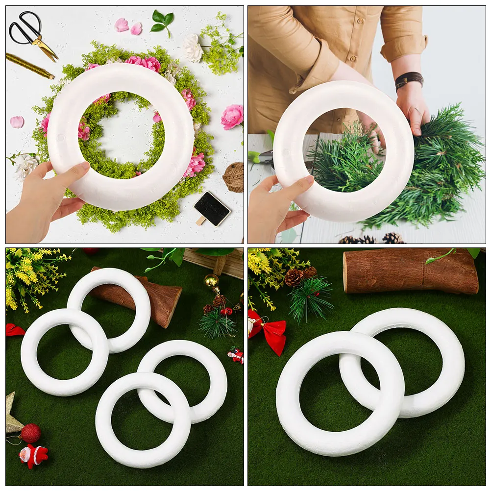Diy Foam Rings Foam Ring Decoration Craft Circle Festival Party Foams Model Diy Ring Blank Statue Models For Wedding Party Decor