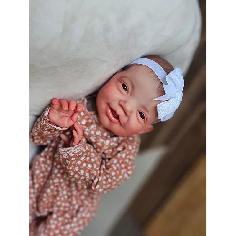 

45 см куклы реборн Чарли, размер новорожденного, мягкое тело, реалистичная, реалистичная, реборн, кукла с 3D-кожей, видимые вены Boneca Bebe