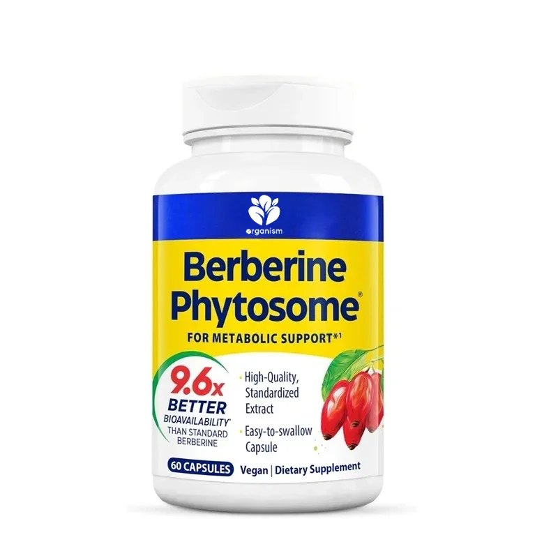 Berberine Phytosome utilization increased by 9.6 times, a natural vegetarian supplement used for metabolic support
