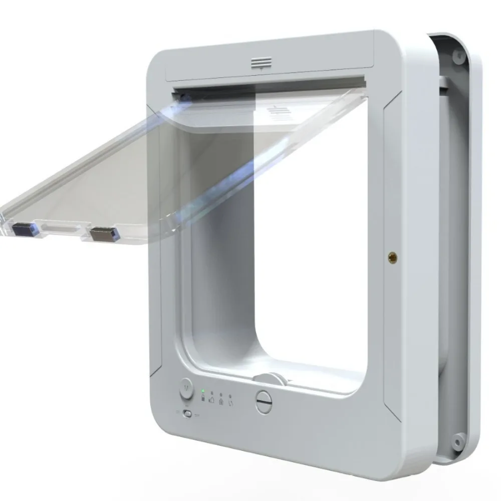 Automatic Sensor Cat Flap Adjustable In Out Direction Pet Door Fit For Cat Cage Household Cat And Dog Kennel view 2