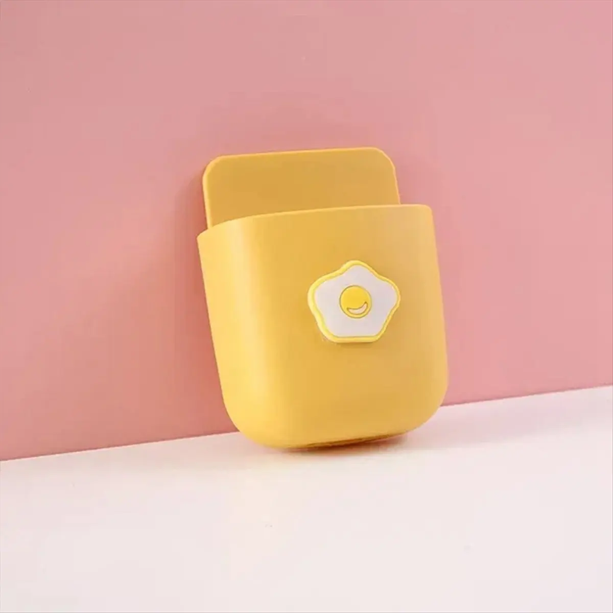 A26Z Cute Storage Rack Desk Organizer Pen Holder Self Adhesive Stationery Holder Remote Control TV Mobile Phone Holder