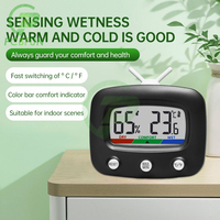 Creative Color Screen Household Digital Electronic Temperature Humidity Meter -20~60℃(-4℉~140℉) 10~99%RH with Battery