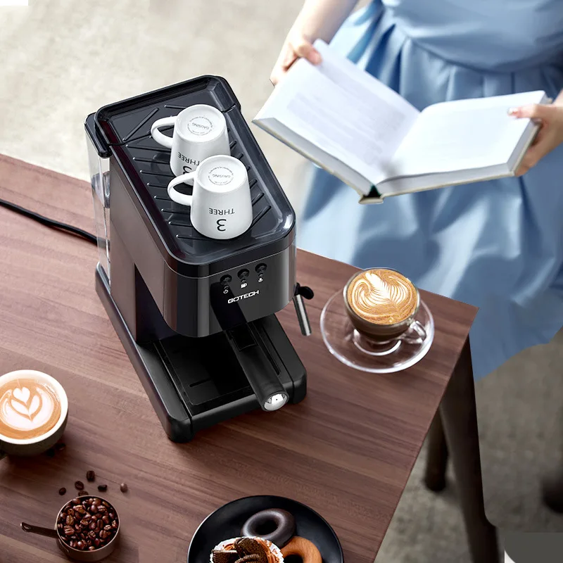Macchina da caffè domestica commerciale italiana semiautomatica macinazione vapore ad alta pressione schiuma di latte ufficio