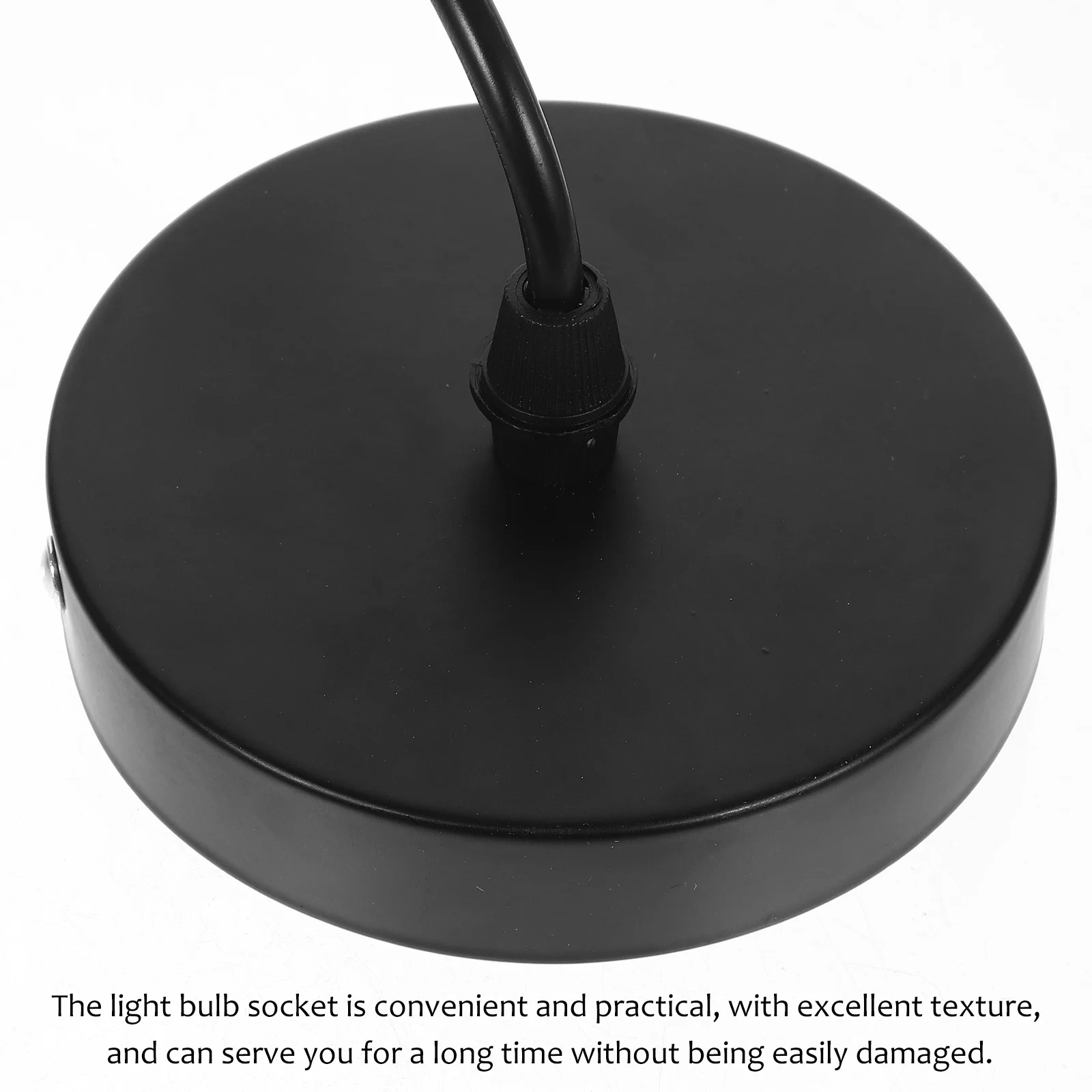 

1Set Ceiling Lamp Socket with E27 Base High Temperature Resistant PP and Iron Material for Indoor Outdoor Use Light Bulb Holder