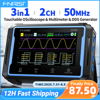 FNIRSI 2C53P Touch Screen Digital Oscilloscope+Multimeter+Signal Generator 3IN1 Dual Channel 50MHZ Automatic Osciloscópio Tools