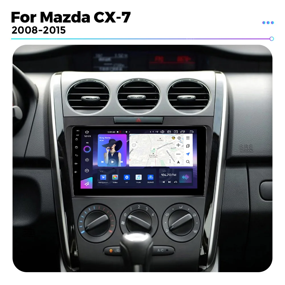 Android 13 UIS7862S Radio de coche para Mazda CX7 CX-7 CX 7 ER 2009 - 2012 reproductor Multimedia GPS para Carplay inalámbrico Android Auto RDS