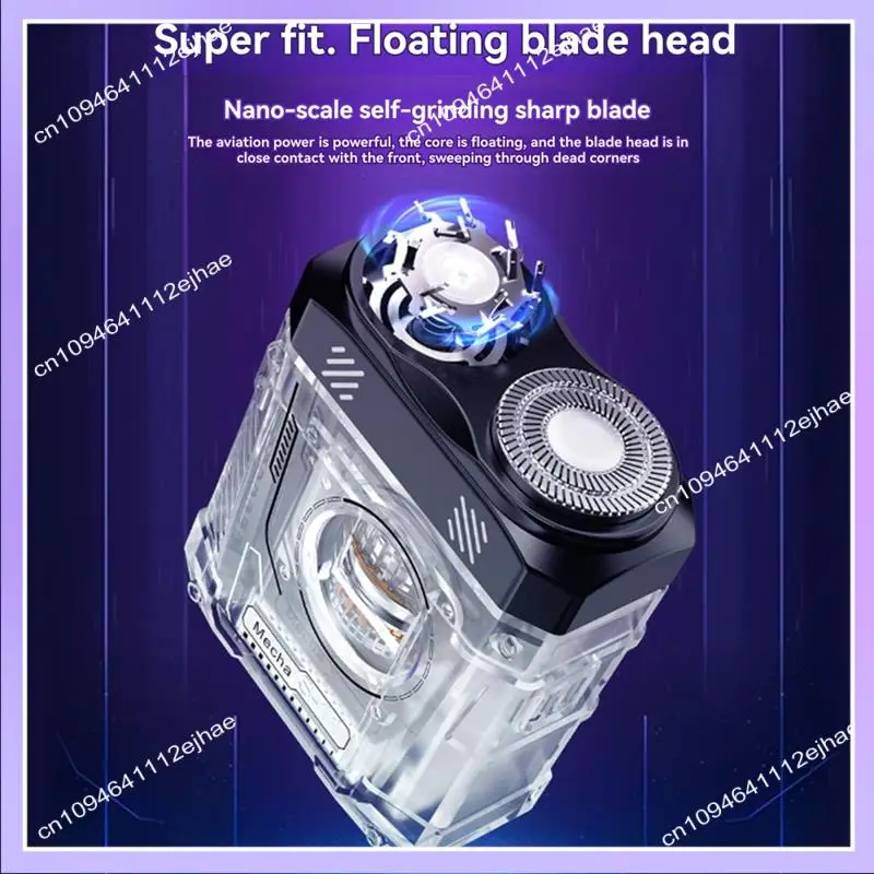 N83R ดิจิตอลจอแสดงผลมินิไฟฟ้าสมาร์ทเครื่องโกนหนวดในครัวเรือนที่มีประสิทธิภาพ Dual Blade Beard Trimmer เครื่องมือ 36Db สําหรับ Home & รถ