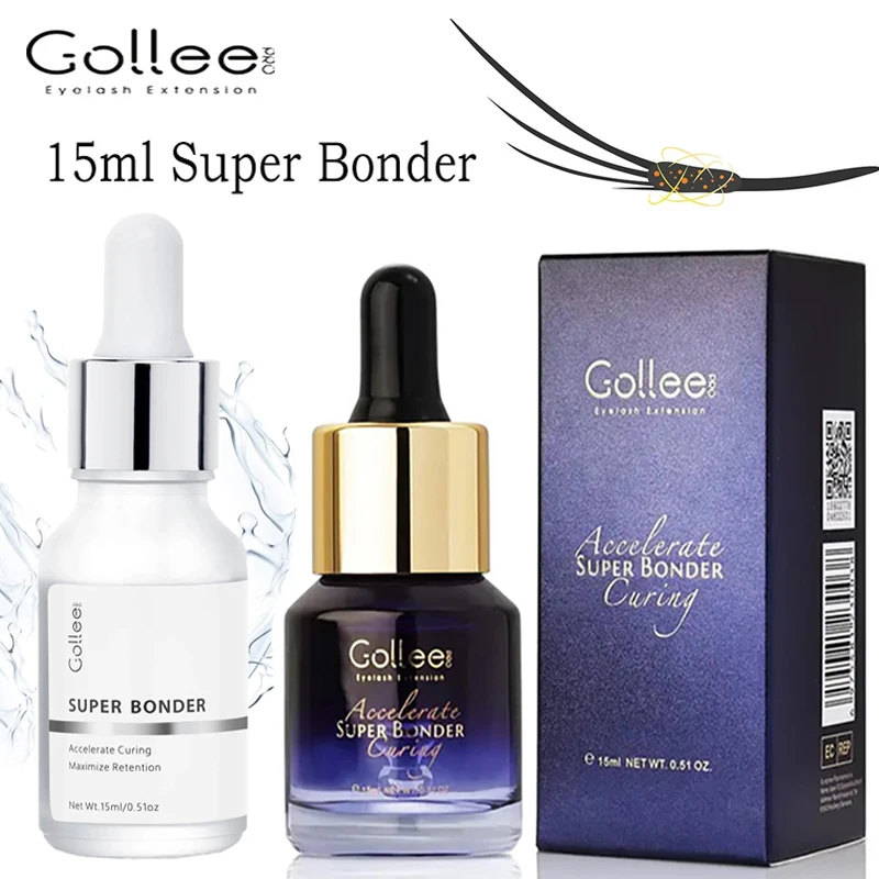 Gollee Super Bonder Lash más duradero a prueba de aceite para extensión de pestañas golle, pestañas Bonder, mejora la adhesión de las pestañas