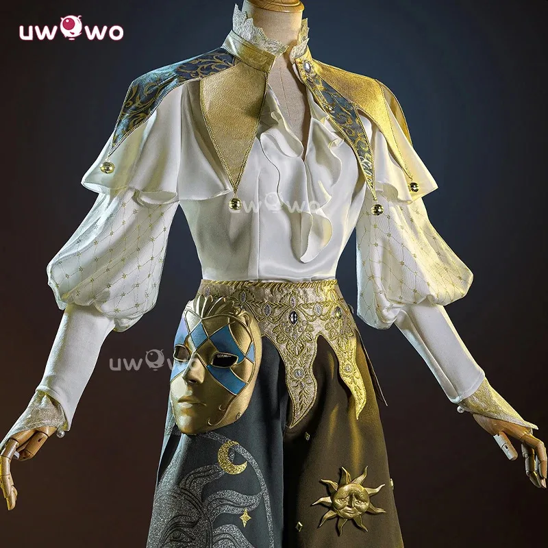 Seri Kolaborasi Qq28LQUWOWO: Identitas Game V Badut Menangis Cosplay Matahari Mati dengan Masker Kostum Halloween