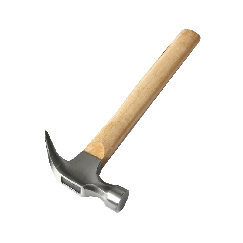 Claw Hammer - Multi-Function Woodworking Tool with Wooden Handle & Shock Absorption (High Carbon Steel, Durable for Car)