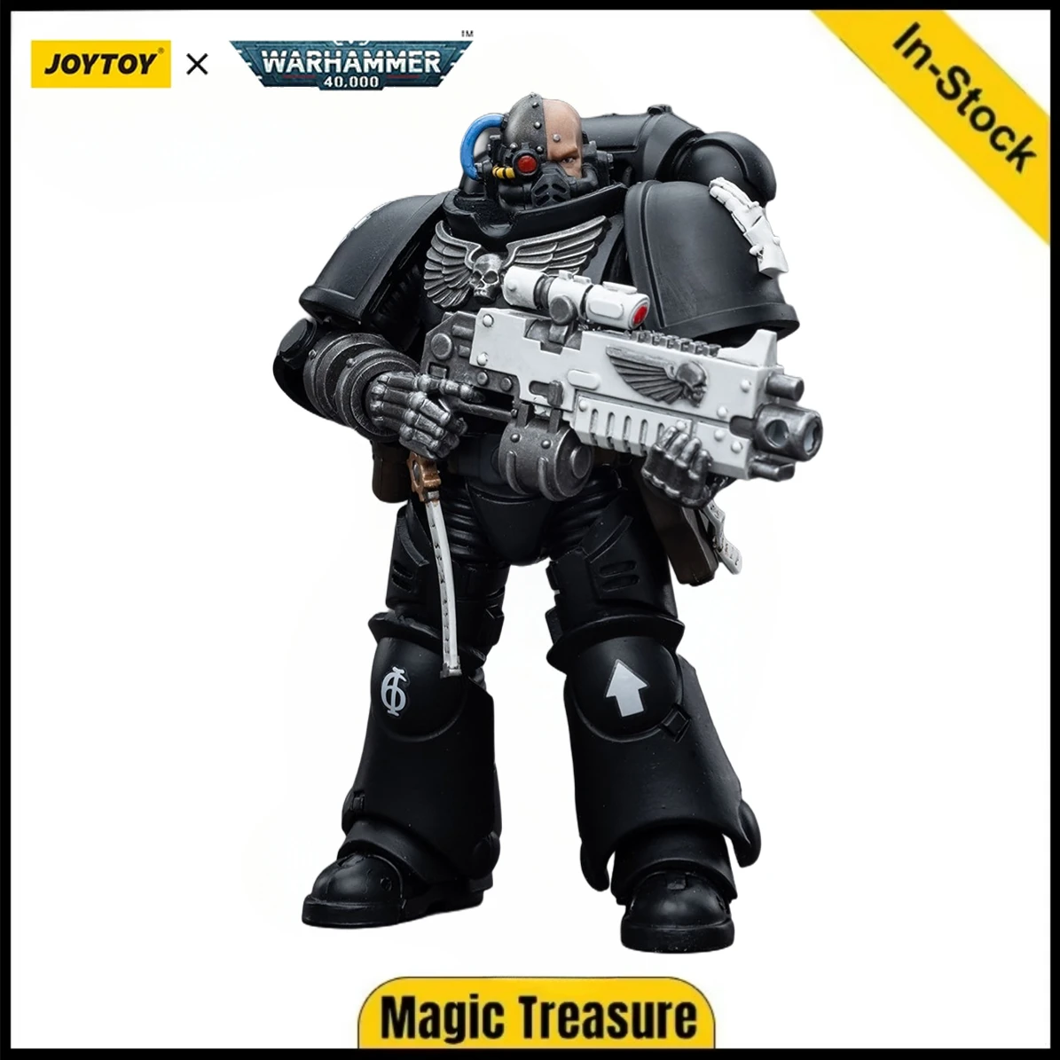 

【In Stock】JOYTOY 1/18 Action Figure Warhammer 40K Iron Hands Intercessors Brother Gravak Model Toy Gifts