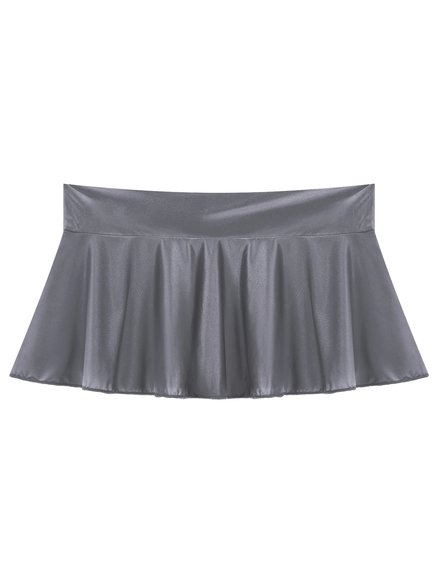 Mini jupe courte à volants pour femmes, vêtement de nuit, sexy, taille basse, couleur unie, pour piscine, fête, plage, bikini, 343