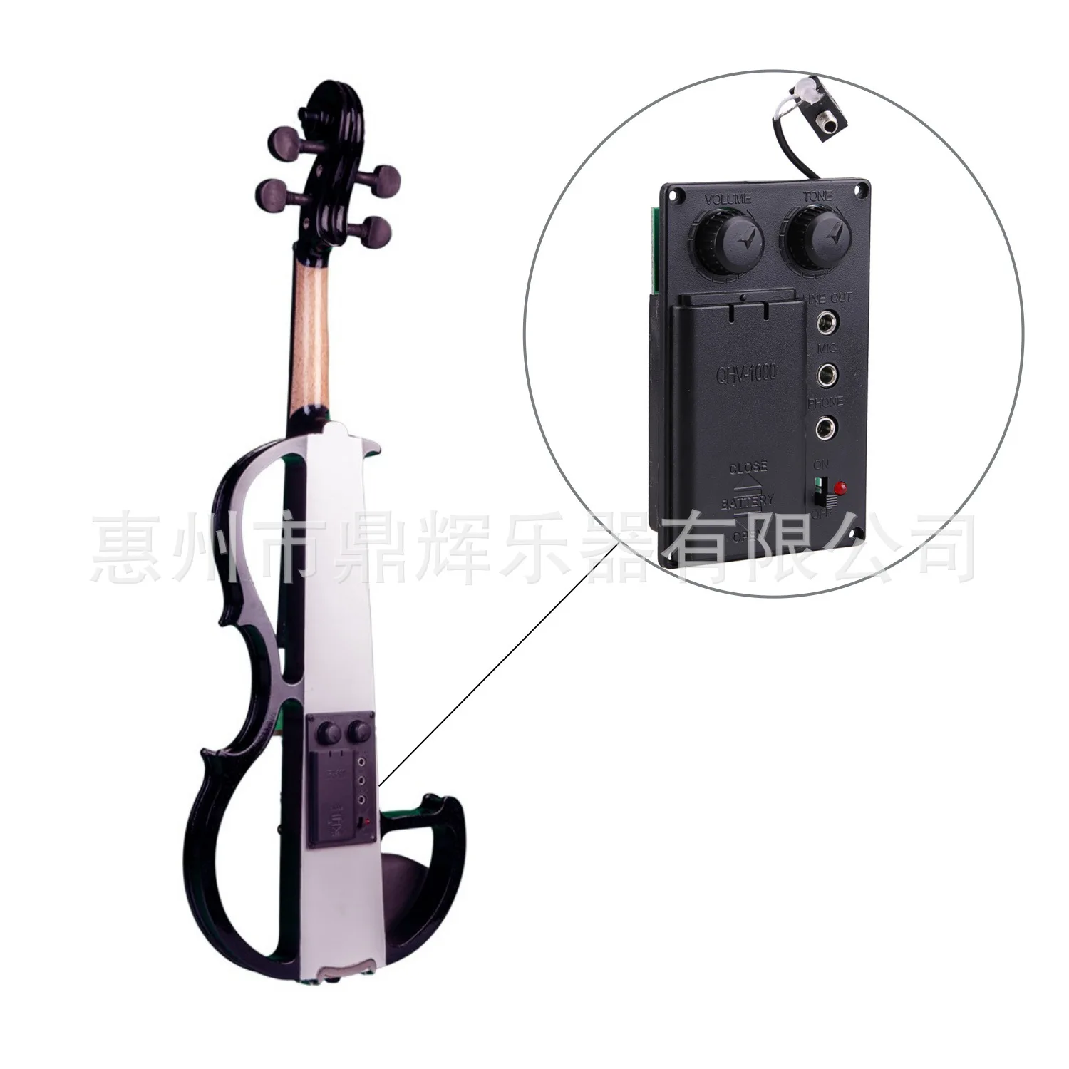 Electronic Violin Bass, Electric Acoustic Violin Pickup, High-end Professional Performance Loudspeaker