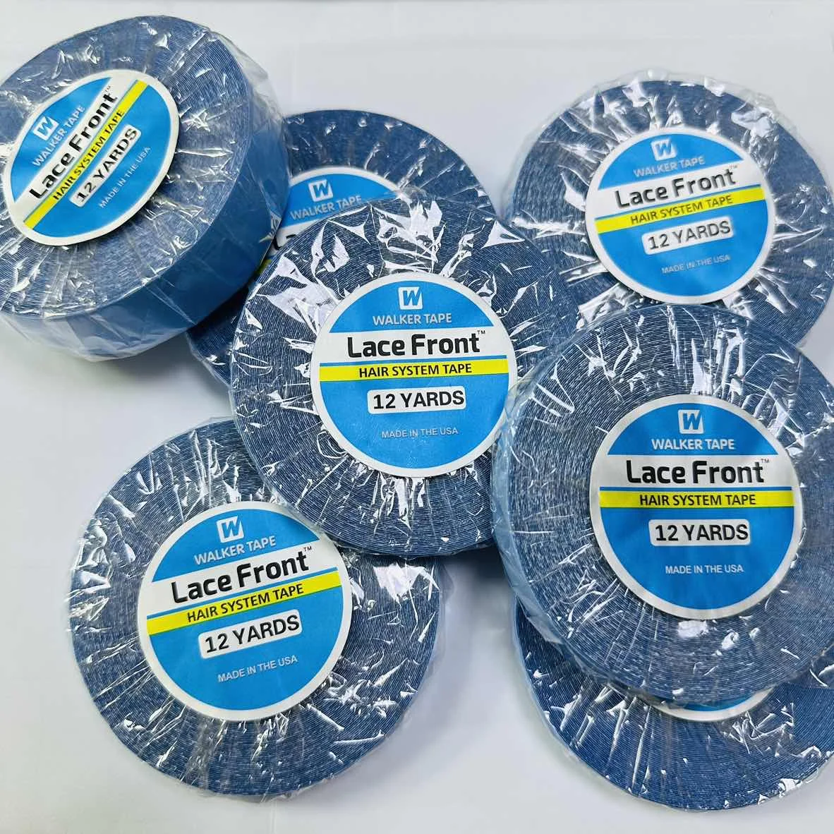 Commercio all'ingrosso 12 yards1.2cm 1/2PCS Sistema di Capelli Nastro Per L'estensione Dei Capelli Nessun Lustro Incollaggio DoubleSided Parrucca Anteriore Del Merletto nastro adesivo