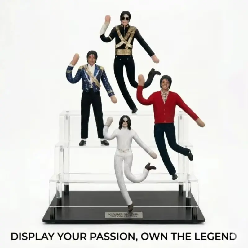 Cartoon Michael Jackson Character Decoration Cosplay Props Movable Joint Pose Iron Wire Handwoven Room Decor Pop King Fan Gift