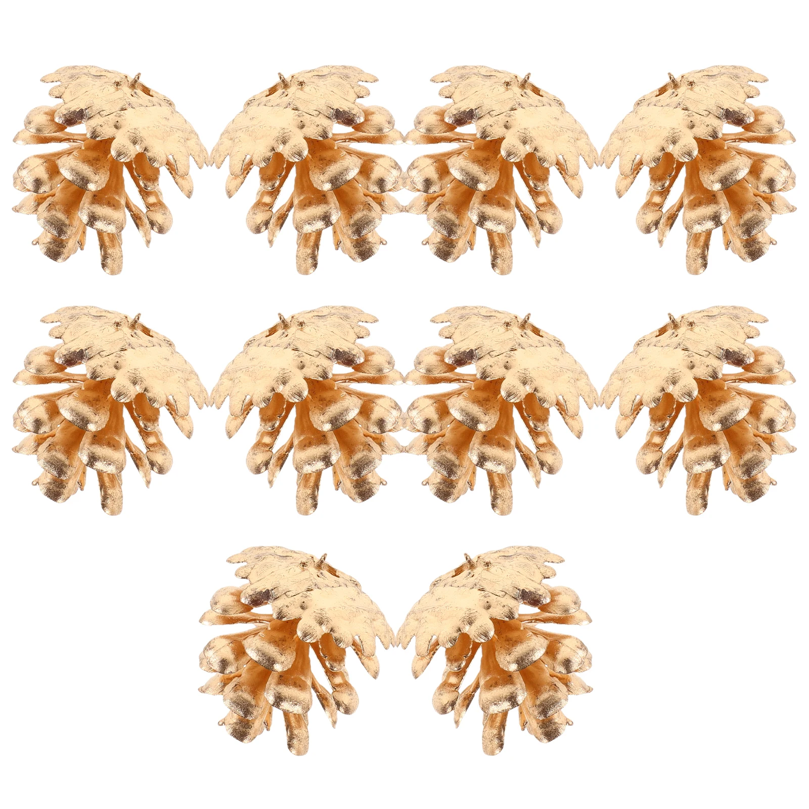

10Pcs Fake Pine Cones Golden Plastic Pinecones for DIY Crafts Christmas Decorations Home Party Decoration Vase Fillers Bulk