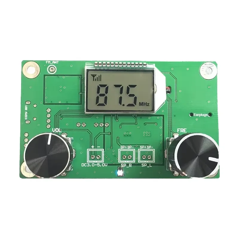 DSP PLL Digital Stereo FM Radio Receiver Module 87-108MHz With Serial Control Frequency Range 50Hz-18KHz NEW