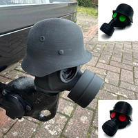Trailer Hitch Cover With Steel Helmet And Gas Mask 3d Printed Trailer Hitch Ball Cover Prevent Receiver Tube From Rusting