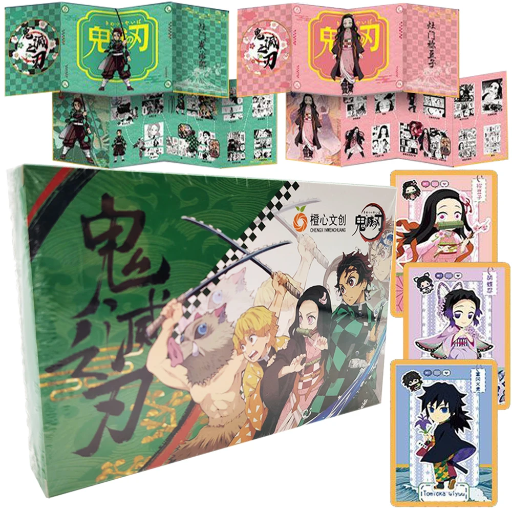 

Demon Slayer Rare Character Card Magic Adventure Anime Peripheral Creative Color Paper Bookmark Card Christmas High Quality Gift